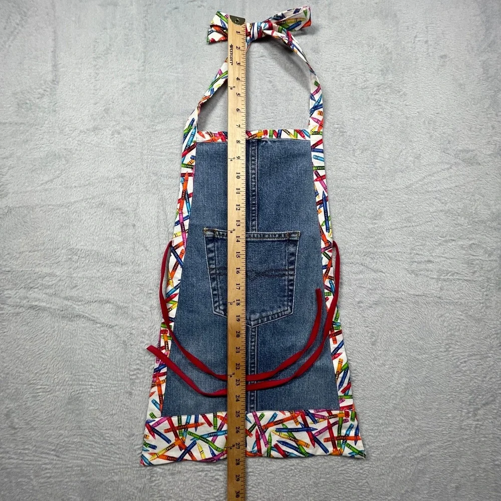 Handmade denim apron